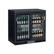 Dulap frigorific pentru bar cu 2 usi glisante din sticla - 223 litri