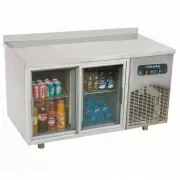 Masa rece cu 2 usi glisante din sticla - 281 litri