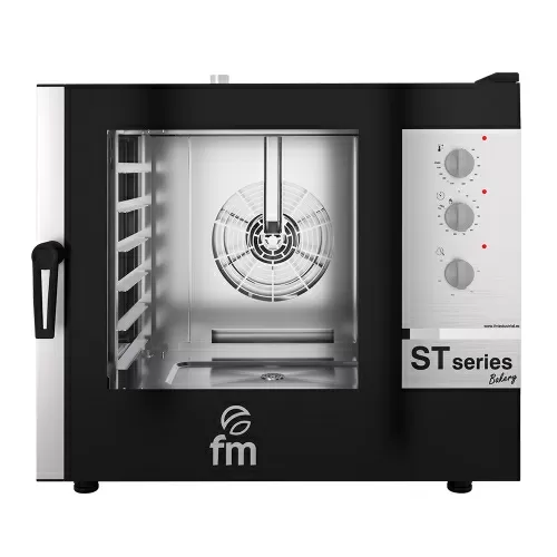 Cuptor FM patiserie pe gaz cu 6 tavi si panou de control analog
