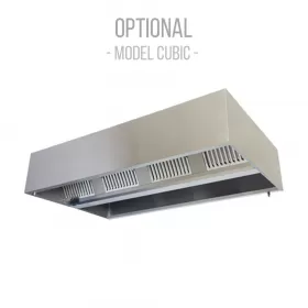 Hota din inox centrala cu filtre - 100x247x40 cm