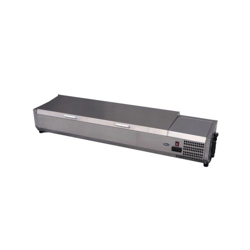 Vitrina frigorifica tip display Inox pentru containere GN 1/3 cu o inaltime maxima de 150 mm Hendi 9x GN1/3 180 W