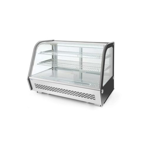 Vitrina rece pt prezentare, 120 lt, interval temp. 2-6 gr C, 160 W, corp inox, ARKTIC by Hendi, 686x568x(H)686 mm, Clasa energetica B