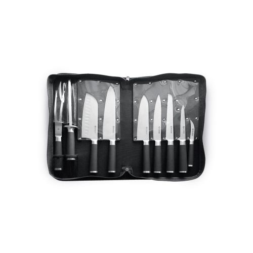 Set cutite promotional cutite, 9 piese, Hendi, Kurt Scheller Edition, lame inox cu rezistenta foarte mare, geanta suport inclusa