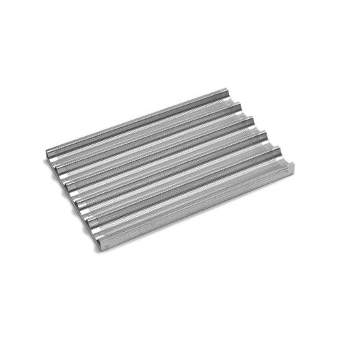 Tava cuptor pentru baghete, Hendi, perforata, aluminiu, 600x400 mm