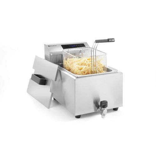 Friteuza MasterCook cu robinet scurgere - 8 lt