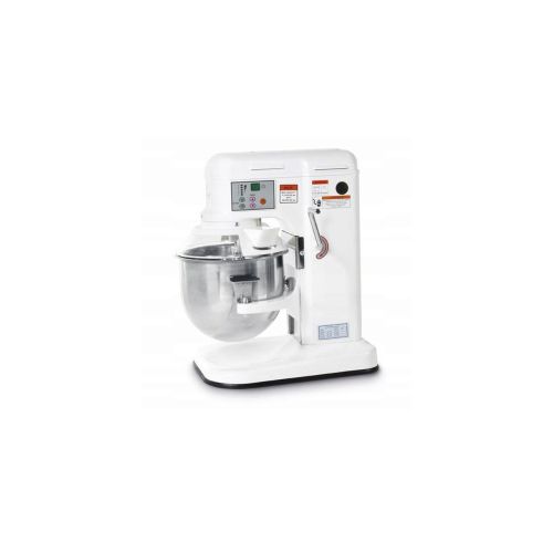 Mixer profesional planetar spirala cu 5 viteze echipat cu roti pivotante vas, capac si spirala din inox 18/10, Hendi, 6.65 litri 658 W, 336 x 460 x (H) 518 mm, 3 accesorii incluse carlig, agitator plat, tel