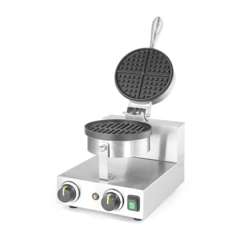 Aparat vafe/waffles rotunde Hendi, diametru 19cm, 1000w, timer, termostat reglabil, 2500x3800x(h)5900mm