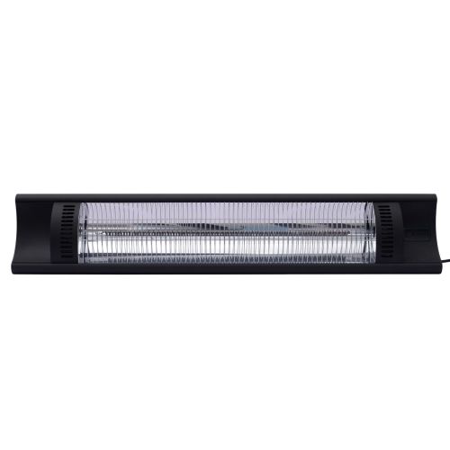 Delistat - Incalzitor terasa Patio cu infrarosu, negru, 220-240V/2500W, 879x85x(H)195 mm