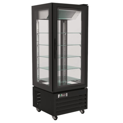 Vitrina frigorifica ventilata, pentru cofetarie, profesionala, 431 lt, 65*65*195 cm