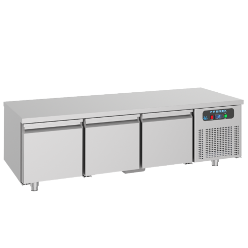 Masa rece FRENOX, profesionala, inox, 3 usi undercounter, 235 lt, 187*60*60 cm