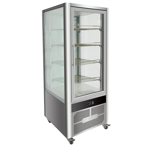 Vitrina frigorifica verticala, pentru cofetarie, profesionala, 408 lt, 70*70*180 cm