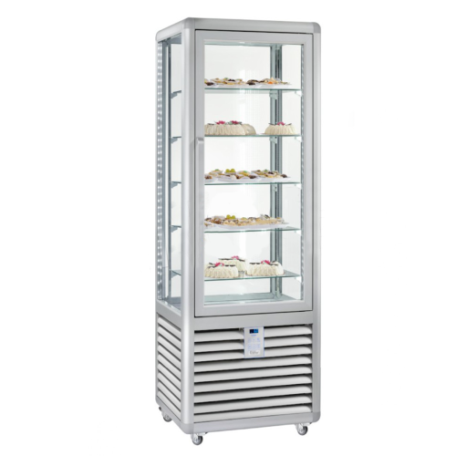 Vitrina frigorifica verticala, pentru cofetarie, 360 lt, 62*62*186 cm