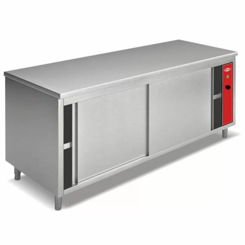 Masa de lucru cu dulap cald - 120x70 cm, termostat, INOX