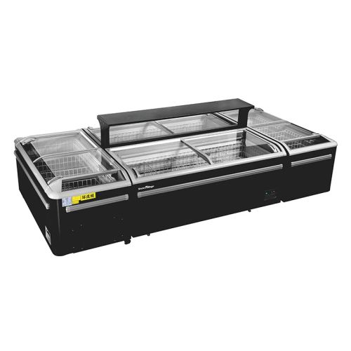 Set Insulă frigorifică CQS19D,CQS25L, 3240 L, ≤-18°C, Negru