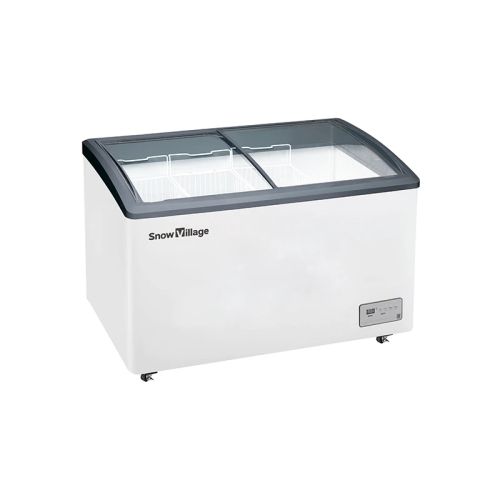Ladă frigorifică cu geam glisant SD/SC-258Y, 258L, 0-10°C / ≤-18°C, Agent R290, Alb