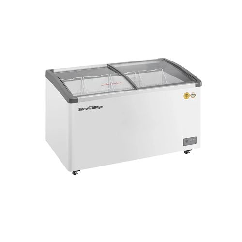 Ladă frigorifică cu geam glisant SD/SC-328Y, 328L, 0-10°C / ≤-18°C, Agent R290, Alb
