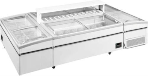 Set Insulă frigorifică SD-600A,SD-830A, 2560L, ≤-18°C, Alb