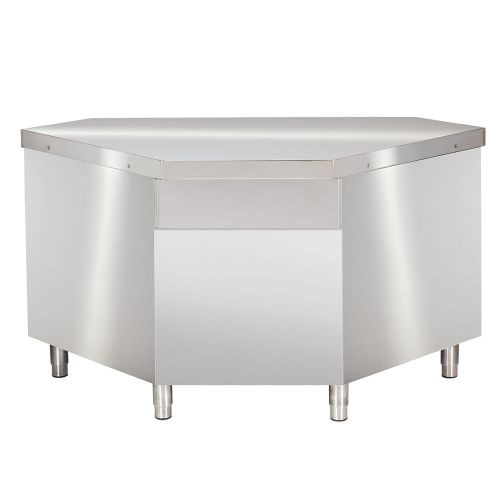 Masa de lucru coltar exterior, 90 grade, inox, 105*105*85 cm