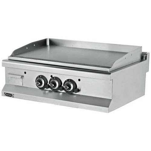 Grill pe gaz profesional, cu suprafata neteda, 90*64*29 cm