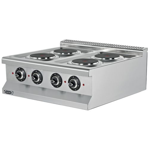 Masina de gatit electrica, inox, cu 4 plite, 60*64*29 cm