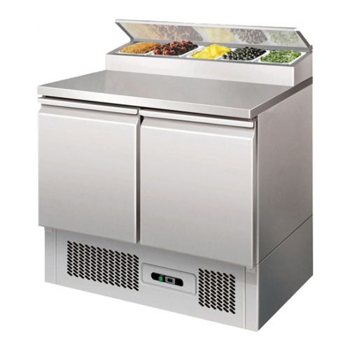 Masa preparare pizza, profesionala, inox, 5 cuve, 254 lt, 90*70*100 cm