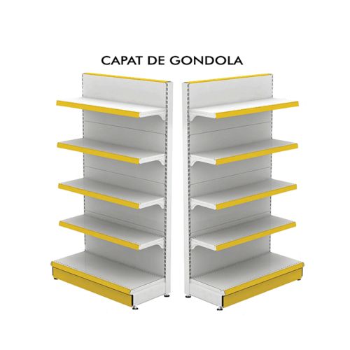 Raft metalic capat de gondola 100*180 baza 40 cm si 4 polite de 30 cm