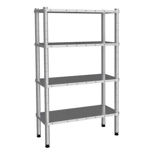 Raft depozitare cu 4 polite netede din inox 137*61*180 cm