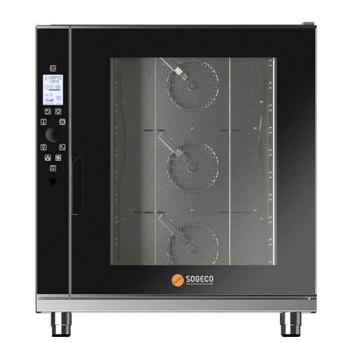 Cuptor profesional SOGECO by Gierre gastro electric cu convectie si abur, panou LCD, programabil, 10 cuve