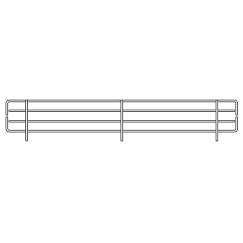 Grilaj lateral 40*4 cm, P50 pentru rafturi metalice albe