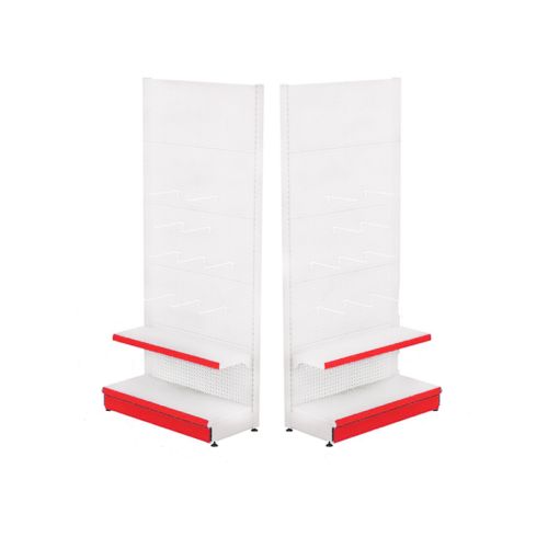 Raft metalic de perete cu carlige 90*220 baza 40 cm si 1 polita de 30 cm
