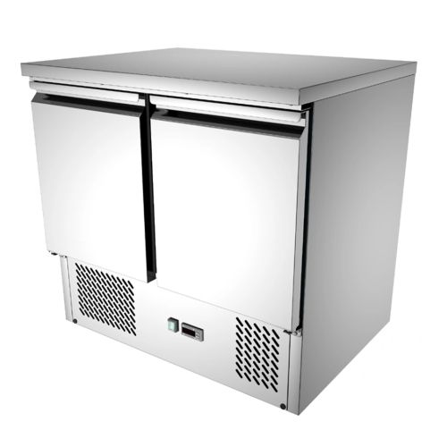 Masa rece, profesionala, inox, 2 usi, 240 lt, 90*70*85 cm