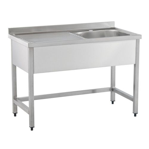 Spalator cu 1 cuva pe partea dreapta si picurator, inox, 120*60*85 cm