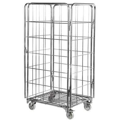 Carucior supermarket cu usa pentru marfa 70*90*190 cm
