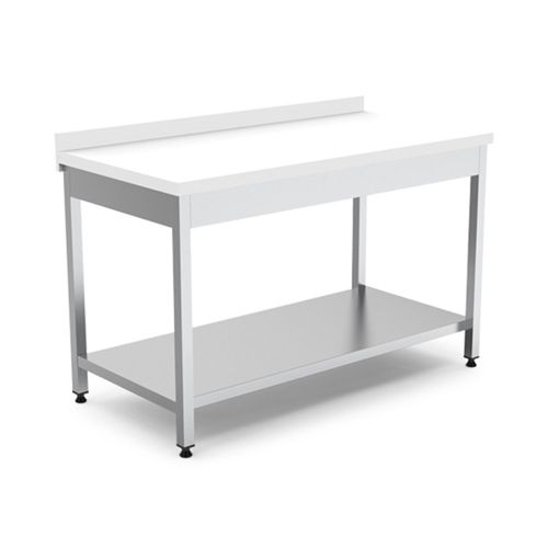 Masa de lucru inox cu blat din polietilena si polita inferioara 160*70*85
