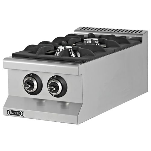 Masina de gatit pe gaz, inox, 2 arzatoare, 40*64*29 cm