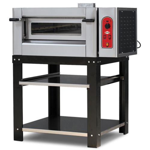 Cuptor profesional pentru pizza pe gaz, 1 vatra, 6 pizza diametru 30 cm, suprafata de coacere din samota