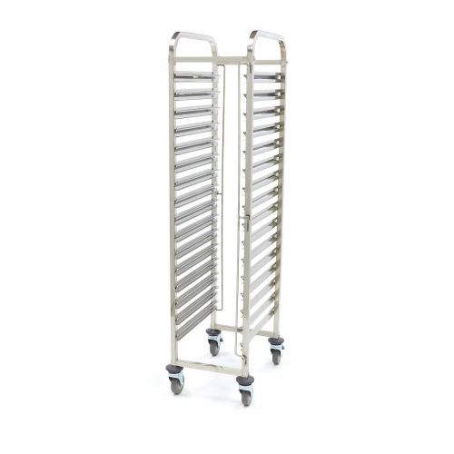 Carucior inox colectare cuve MAXIMA 16 cuve GN 1/1*65