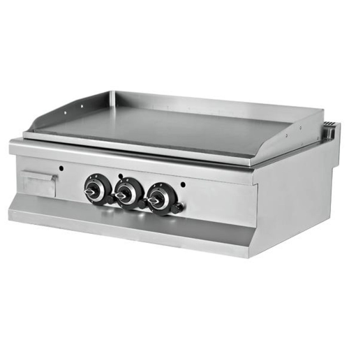 Grill electric profesional, cu suprafata neteda si striata, 90*64*29 cm