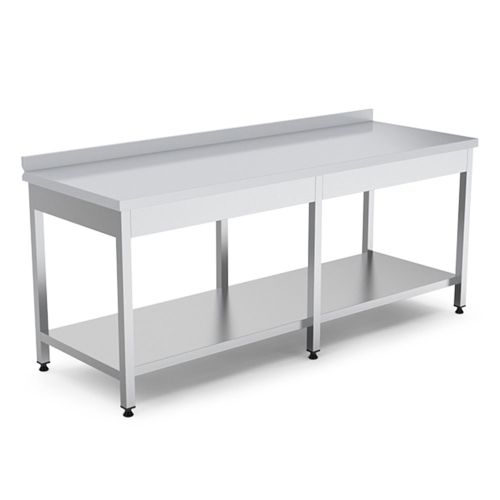 Masa de lucru inox cu polita inferioara 220*60*85