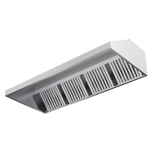 Hota snack de perete cu filtre, inox, 200*70*50 cm