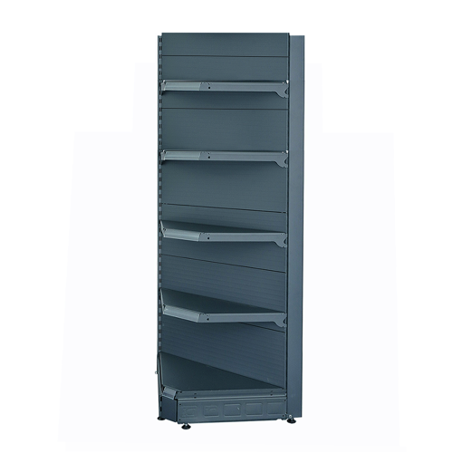 Raft metalic de perete coltar interior H225 baza 50 cm si 4 polite de 40 cm