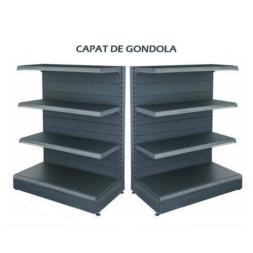 Raft metalic capat de gondola 100*140 baza 40 cm si 3 polite de 30 cm
