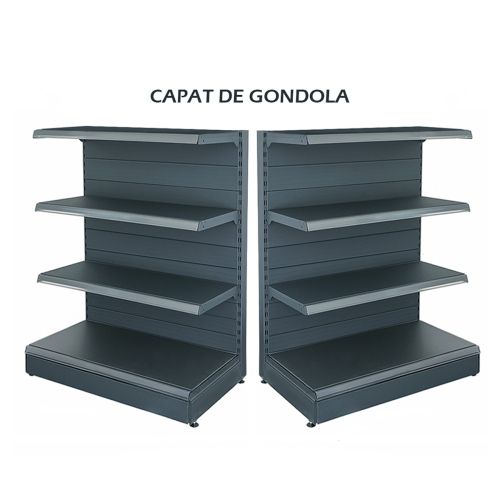 Raft metalic capat de gondola 100*140 baza 50 cm si 3 polite de 40 cm