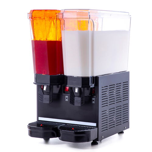 Dozator bauturi SAMIXIR 40.SMB suc, limonada, ayran, iaurt, ceai rece, cafea rece capacitate 2*20 lt, 1 bazin 20 lt mixer + 1 bazin 20 lt dispersie