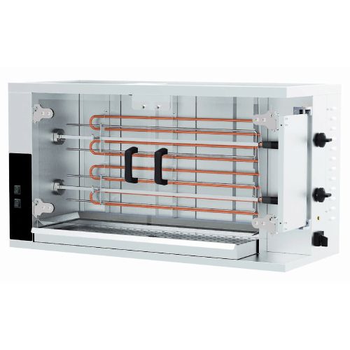 Rotisor profesional electric cu 2 tepuse, 8-10 pui