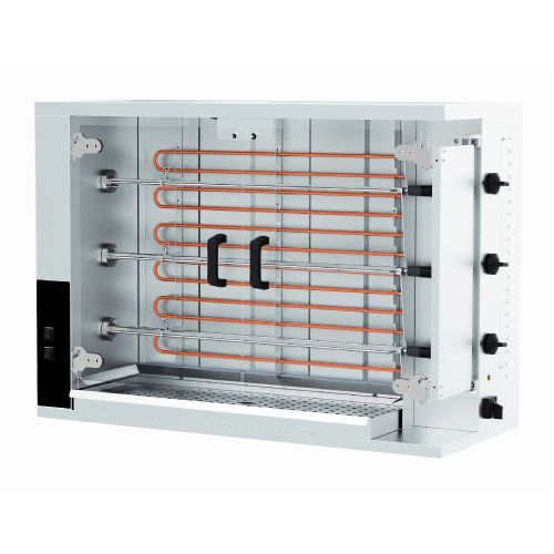Rotisor profesional electric cu 3 tepuse, 12-15 pui