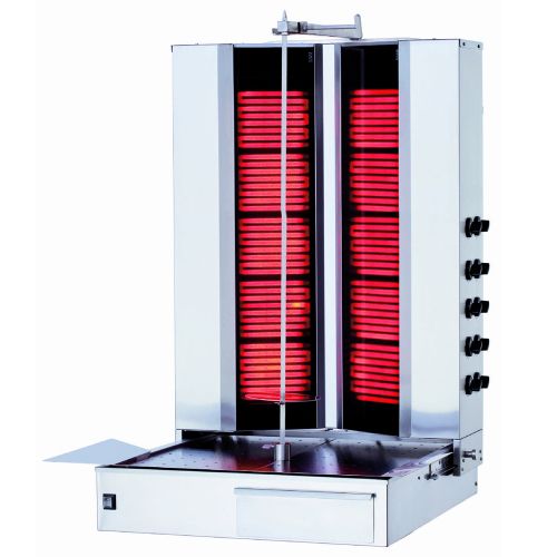 Aparat shaorma kebab electric KALITEGAZ cu 5+5 arzatoare