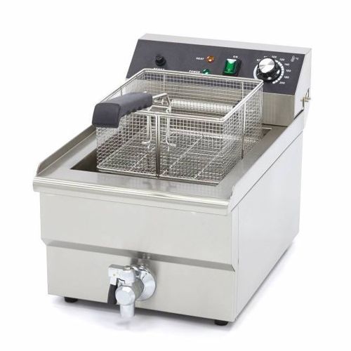 Friteuza electrica MAXIMA profesionala de banc cu zona debuseu, 1 cuva 16 lt, 3000W, 53*33*38 cm