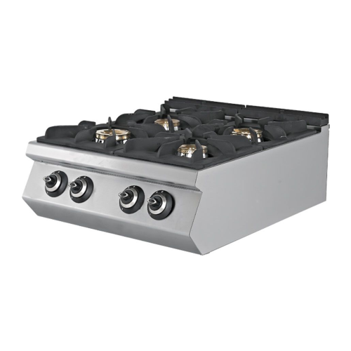 Masina de gatit pe gaz, inox, cu 4 arzatoare PLUS, 80*73*30 cm