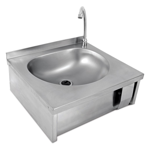 Chiuveta cu actionare la genunchi, inox, 50*45*22 cm